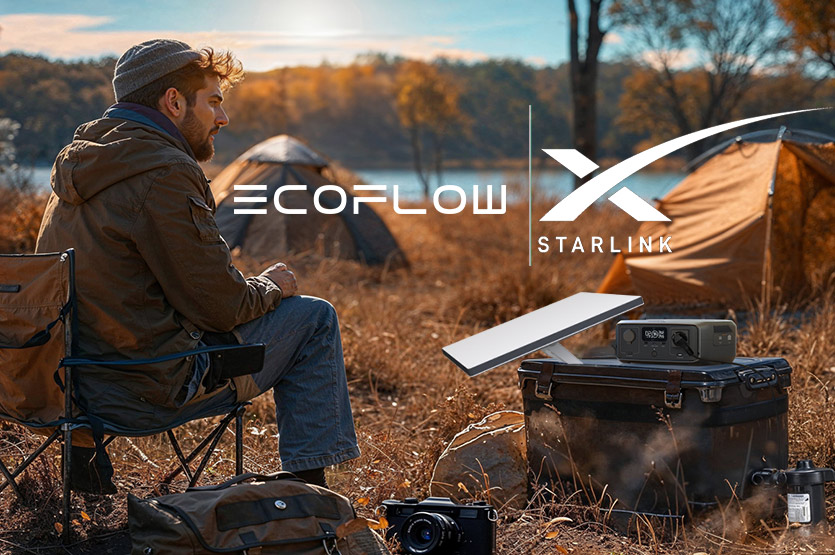 Интернет без границ — с EcoFlow и Starlink.